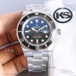 KS Factory Replica Rolex Sea Dweller Red 43mm D-Blue Dial Stainless Steel Case 43mm 2836 Automatic Watch